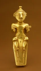 Quimbaya kalkfles, uit Colombia